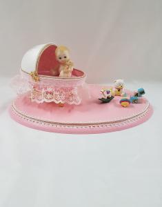 K094 Pink Baby Cradle